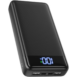 Power Bank 26800mAh 22.5W з USB-C PD3.0 QC4.0, Чорний - Зовнішній акумулятор для iPhone, iPad