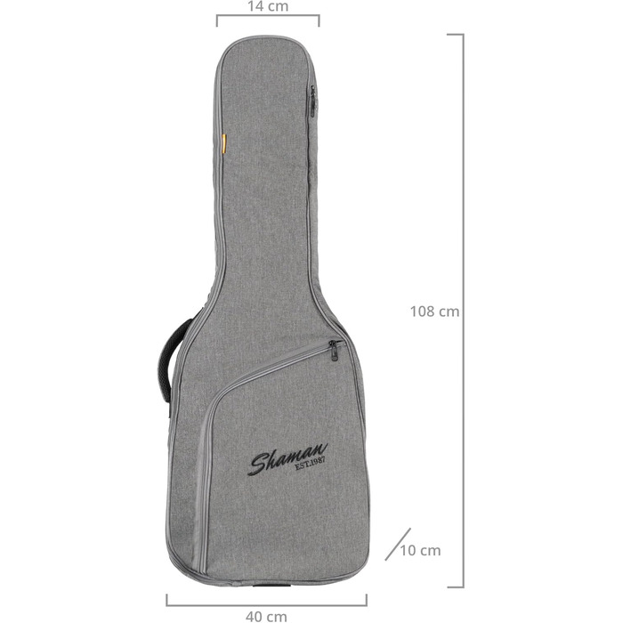 Шейман WGB-115 GY Преміум-лайн Гітара Вестерн - Водовідштовхуючий мішок Gigbag для гітари з міцним матеріалом та регульованими ременями