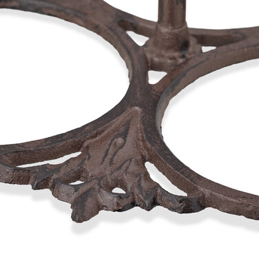 Relaxdays Cast Iron Bowls, 3-Piece Set with Handles