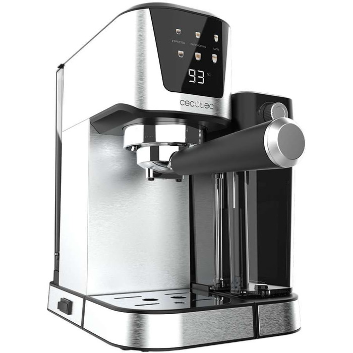 Кавомашина Cecotec Power Espresso 20 Cream: 20 Bar, Thermoblock, для еспресо, капучино, лате, з молочним контейнером 700мл