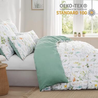 Комплект постільної білизни RUIKASI 135x200 (4 шт.) з бавовни, антрацит. Геометричний дизайн, застібка-блискавка