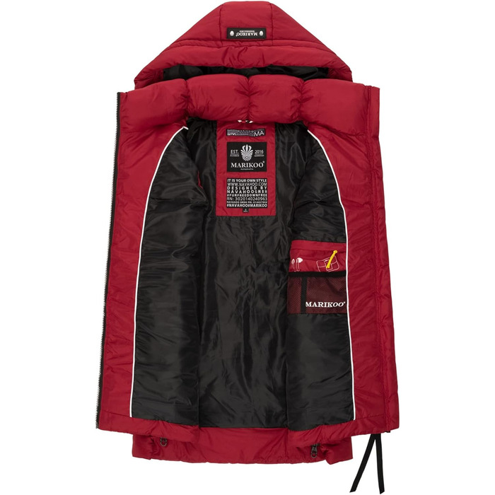 ARIKOO Степова жилетка Daen Weste B898, червона (XL) - тепла, для весни/переходу