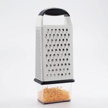 OXO Good Grips Трита тертка з контейнером з нержавіючої сталі – для овочів та інших продуктів