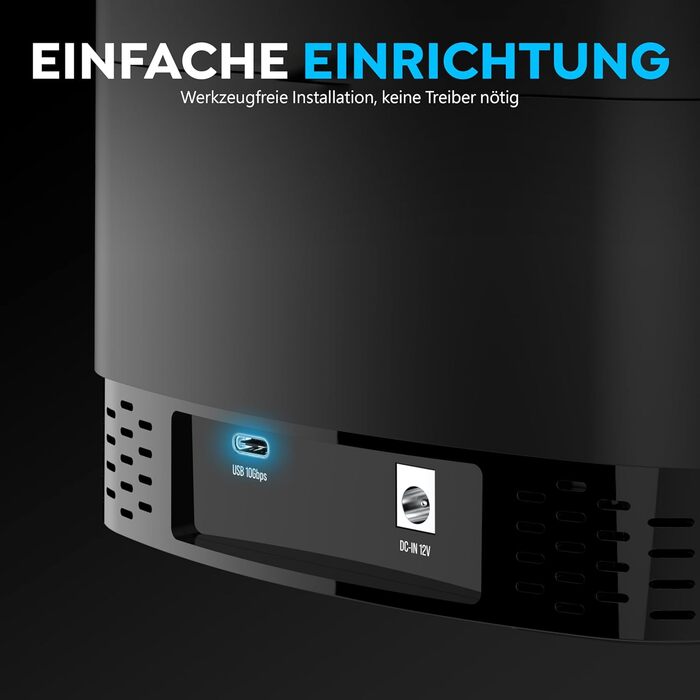 Док-станція Sabrent для жорстких дисків 2.5'/3.5' з USB-C, 5Gbps, 2 слоти SATA SSD/HDD, підтримка клонування дисків