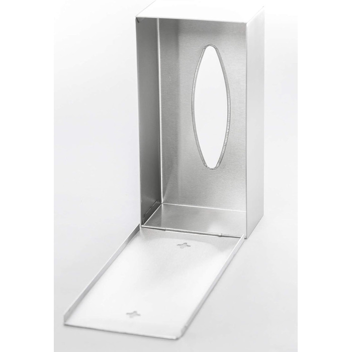 blomus -NEXIO- Kleenex box made of matte stainless steel, cosmetic tissue box for all paper tissues, paper towel dispenser with one-hand operation, exclusive bathroom accessory (H / W / D: 7 x 24 x 12 cm, stainless steel, 66653)