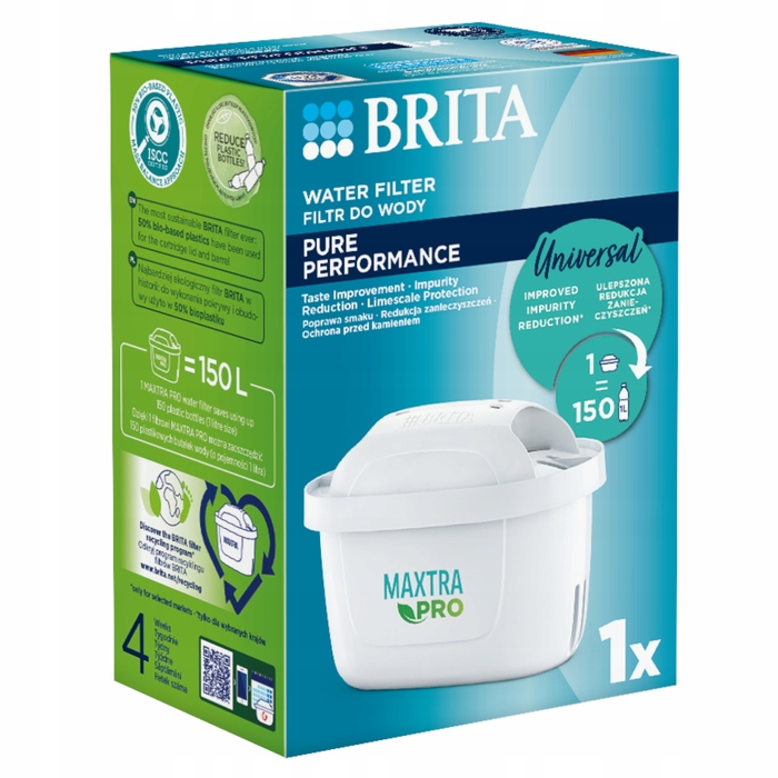 Смінні фільтрувальні картриджі для глека Brita Maxtra PRO Pure Performance, 12 шт.