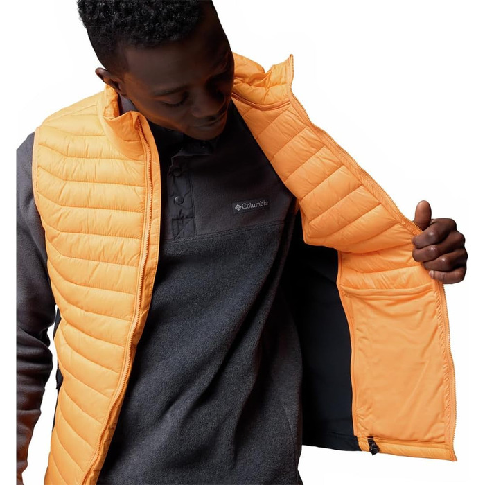 Жилет чоловічий Columbia Powder Pass, пуховий, XXL, Koi/Schwarz