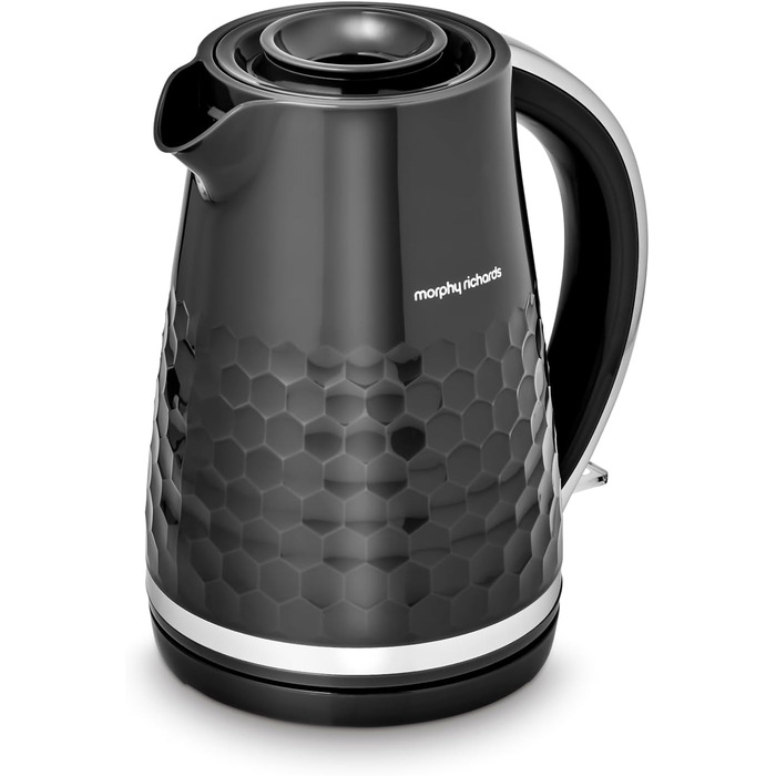 Електричний чайник Morphy Richards Hive, 1.5 л, чорний, з фільтром від накипу, 3 kW