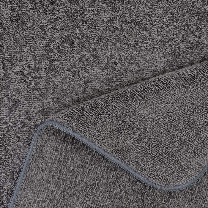 Рушники для перукарів Polyte - мікрофібра, швидковисихаючі, безворсові, темно-сірі, 50x101 см, 2 шт.