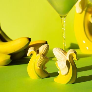 Banana Romance Salt & Pepper Shakers, Salt and Pepper Shaker Set in Banana Shape, 2 Pieces