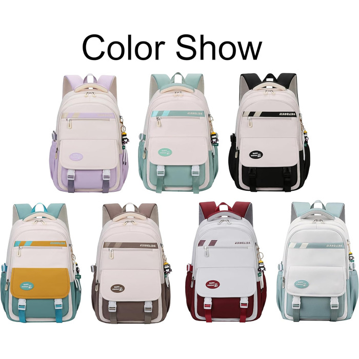 Сумка для книг SellerFun для підлітків, дівчаток, на школу, роботу, подорожі та спорт (27 літрів, сіро-блакитна)