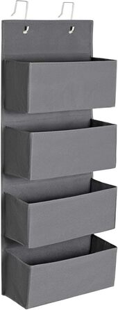 Органайзер для шафи SONGMICS з 4 кишенями, 12 x 33,5 x 100 см, сірий