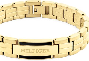 Браслет Tommy Hilfiger чоловічий з застібкою-карабіном, сталь/золото (Gold Collection)