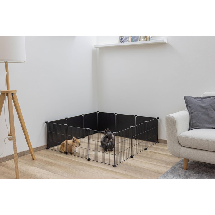 Kerbl Hopsi - сітка для клітки, 12 елементів, 35x35 см (пластикова стіна)