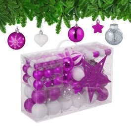 Relaxdays Christmas Baubles - Set of 101