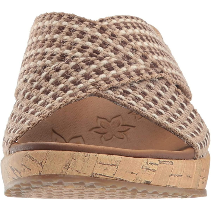 Босоніжки жіночі Skechers Beverlee-Delighted на танкетці, натуральна шкіра, 38.5 EU