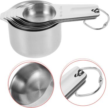 Cieeo Essential Baking Tool Set with 4 Reusable Measuring Cups and a Scale for Accurate Measurements in the Kitchen