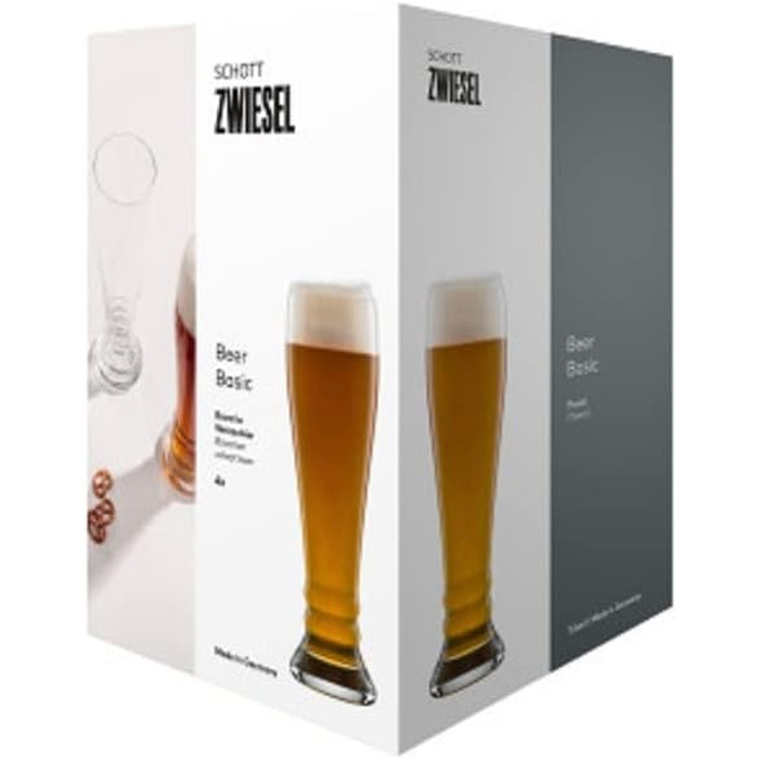 Пивний келих для пшеничного пива SCHOTT ZWIESEL Bavaria Beer Basic 0,5 л (набір 4 шт.) - кришталь Tritan, Німеччина