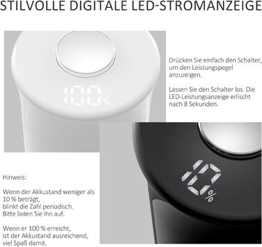 Електричні перечниці та соліниці TOMEEM 2 шт. (LED-дисплей, USB, регулювання помелу, керамічний механізм, 125 мл)