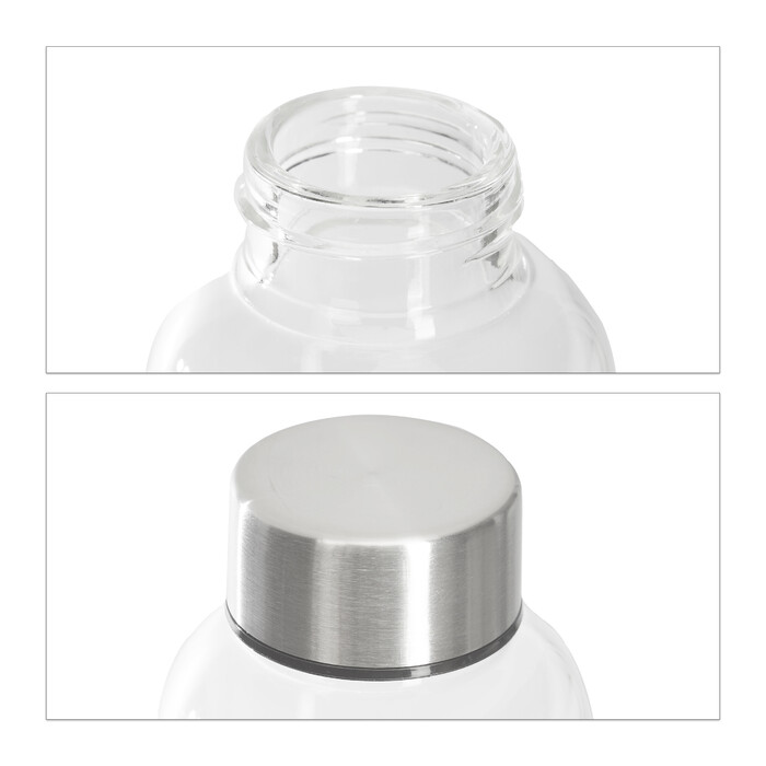 Relaxdays Set of 4 Drinking Bottles, 500 ml