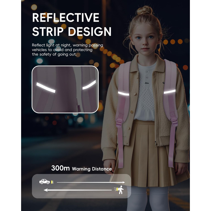 Шкільний рюкзак для дівчаток 2 в 1: рюкзак та сумка через плече, 45 см, фіолетовий. Підходить для 3-7 класів.