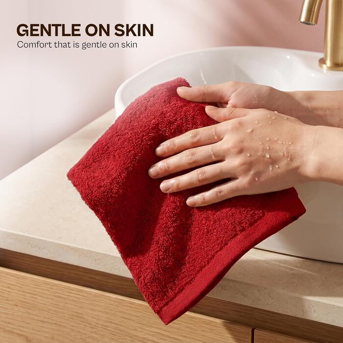 Набір м'яких фланелевих рушників для обличчя Utopia Towels, 100% бавовна, гігроскопічні та якісні, чорний/білий