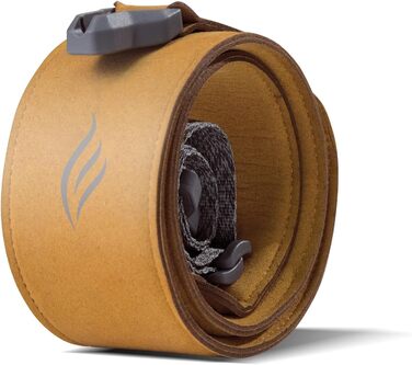 Магнітний ремінь для гітари, басу та укулеле ENYA – Швидке закриття, регулюється однією рукою, з імітацією шкіри (Жовтий)