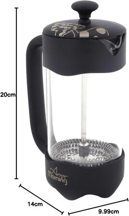 Френч-прес Any Morning для приготування кави | Кавоварка з нержавіючої сталі, 600-1000 мл | Френч-прес для свіжого фільтрованого кави та Cold Brew