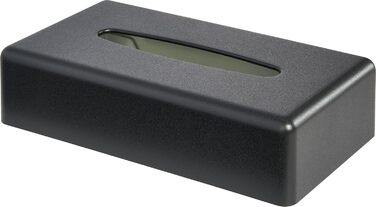 Кришка для серветок прямокутної форми Corby (Хром, Чорний колір, один розмір)