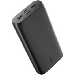 Powerbank Belkin BoostCharge 26000mAh з 4 портами USB-C та USB-A, швидка зарядка Power Delivery, для iPhone, iPad, Galaxy, Pixel