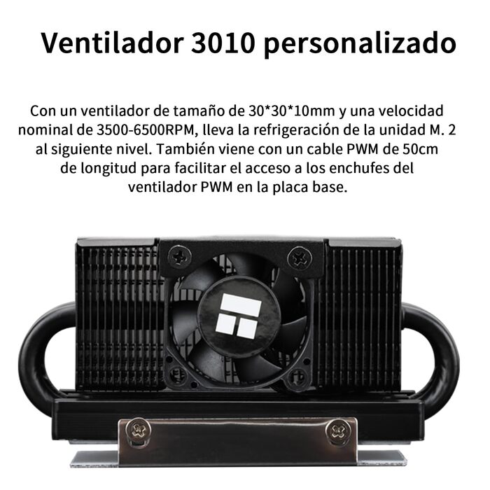 Охолоджувач SSD Thermalright HR10 2280 PRO BLACK: Радіатор з 2 тепловими трубами, для настільних ПК