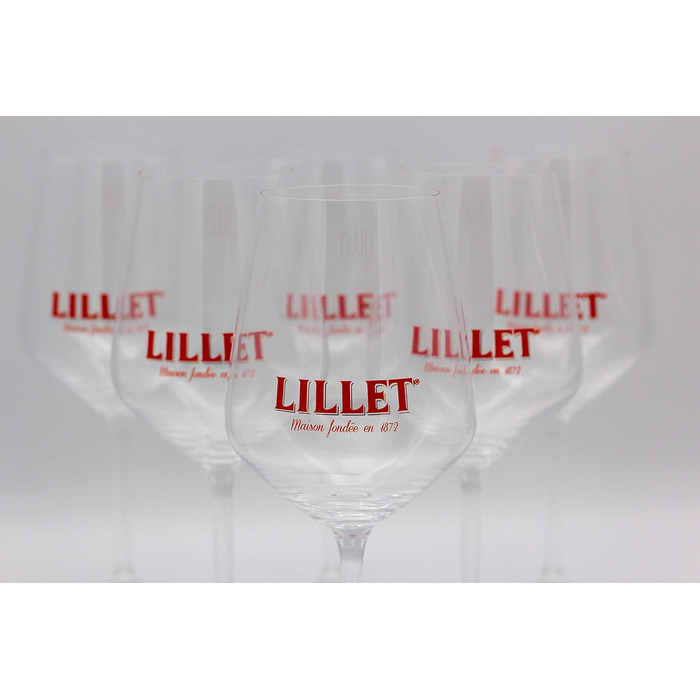 Набір келихів Lillet 6 шт. – скляні бокали для коктейлів, оригінал