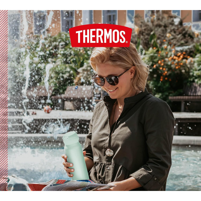 Термос Thermos Ultralight 0,5 л, Soft Mint Mat: нержавіюча сталь, 10 год гаряче / 20 год холодне, герметичний, для води, чаю