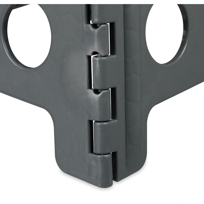 Складаний стілець Relaxdays: для кемпінгу, ванної кімнати, до 150 кг, пластик, сірий