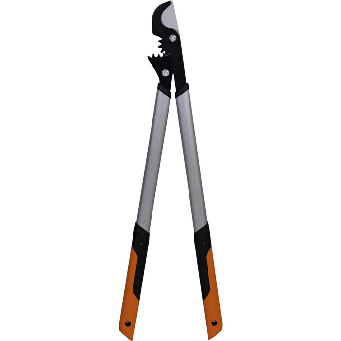 Fiskars PowerGear X Bypass Pruning Shears for Fresh Wood, Non-Stick Coated, Hardened Precision Steel, Length: 80 cm, Black/Orange, LX98-L, 1020188