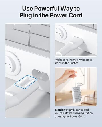 SooPii Зарядна станція USB-C 8 портів з PD 20W, кабель USB 8 шт., тримач для Apple Watch та AirPods - Біла