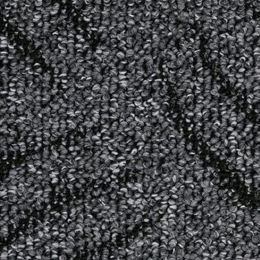 Ступінчасті килимки для сходів Prerow від Kettelservice-Metzker, напівокруглі, антрацит, 15 шт.