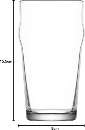 Склянки для пива LAV Noniq Pint 570 мл (6 шт) - Класичні склянки для пива без сколів