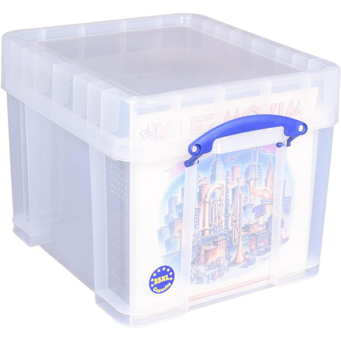 Прозора пластикова коробка для зберігання Really Useful, 35 л, XL
