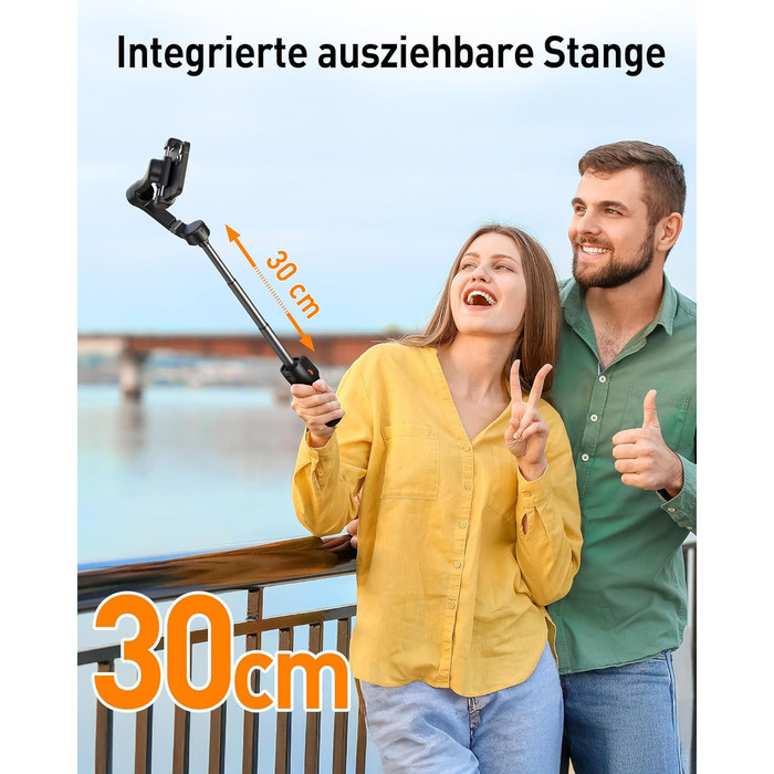 Hohem iSteady X3 SE - Стабілізатор Gimbal для смартфона, 3-осьовий, знімний пульт, 11 годин роботи, для Vlogging, Selfie, подорожей (чорний)