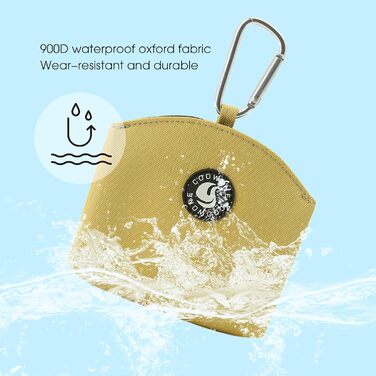 Сумка для ласощів для собак COOWONE, з магнітною застібкою, 900D Oxford, для тренувань та прогулянок (хакі)