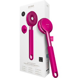 GESKE Sonic LED Full-Body Brush: Щітка для тіла з LED, 9-в-1 | Інтенсивне пілінг, масаж, глибоке очищення | SmartSonic, силіконові нопки, Magenta