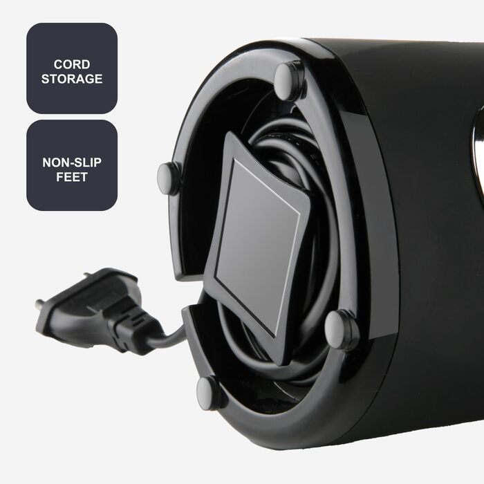 Кавомолка Black+Decker BXCG150E, 150 Вт, пластик, чорна