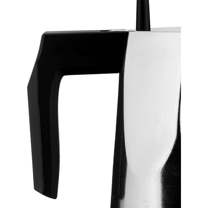 Кавомашина еспресо Alessi Ossidiana MT18/3 B з алюмінію, 3 чашки