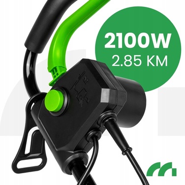 Електрична газонокосарка MalTec 2100 Вт з травозбірником 30 л та регулюванням висоти зрізу