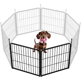 Вольєр для цуценят SunsGrove 60см, чорний, 2 частини, міцний, антикорозійний, без інструментів