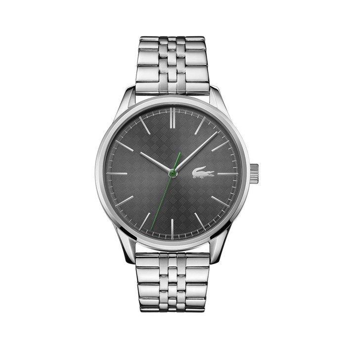 Годинник чоловічий Lacoste Vienna 2011073 кварцовий з сріблястим браслетом з нержавіючої сталі