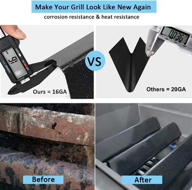 Запчастина для гриля Weber Spirit I & II 200, Spirit E-210, E-220, S-210, S-220: емальовані решітки Flavorizer Bars (замінник 7637)