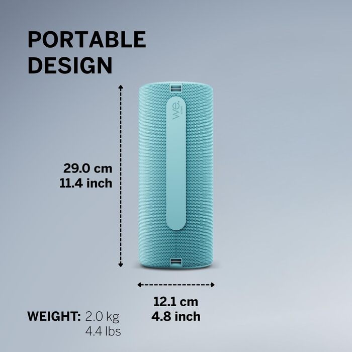 Loewe We. HEAR 2 Aqua Blue – Портативна Bluetooth колонка 60W, водостійка, до 17 годин роботи