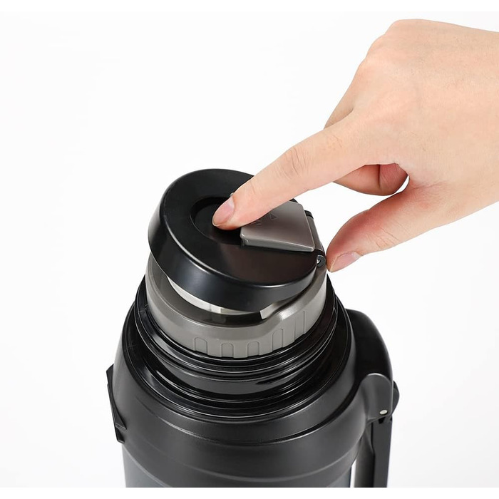 Термосфляка з нержавіючої сталі 2.5L, вакуумна ізольована пляшка з кришкою-чашкою, термотермос, зберігає тепло 24 год, холод 24 год, без BPA (Зелений)